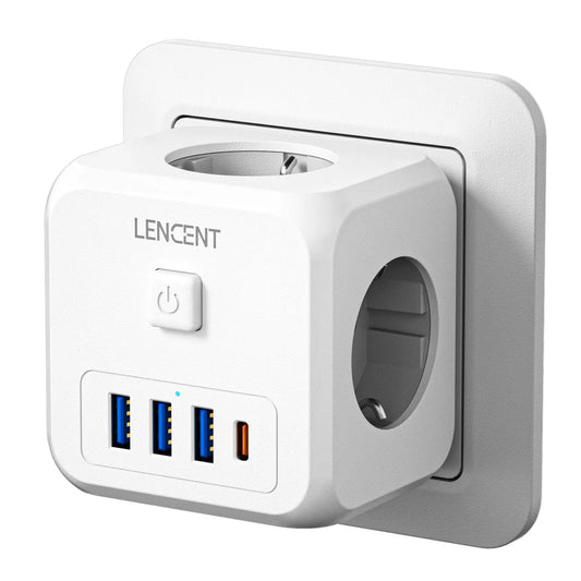 Wall Socket Extender with 7-In-1 Plug Charger